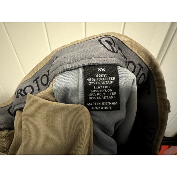 Khaki Pro Tour Golf Shorts size 38 - Picture 3 of 6